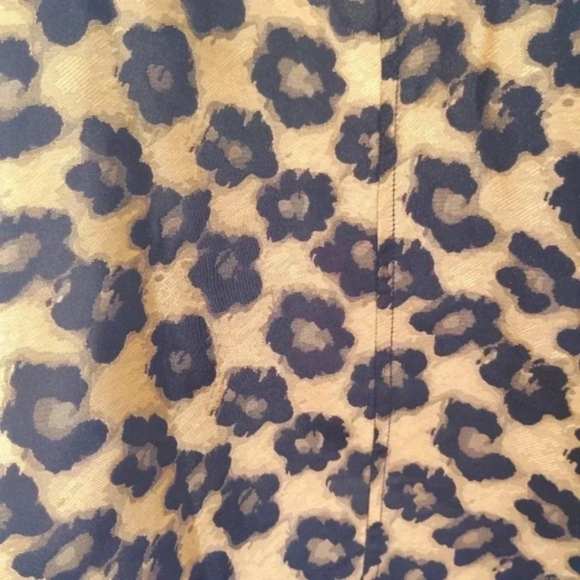 Banana Republic Mini Skirt Leopard Print Sheen Gold & Black 8 - Picture 11 of 11